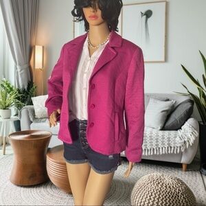 Chico's Blush Lightweight Quilter Jacket Sz 1